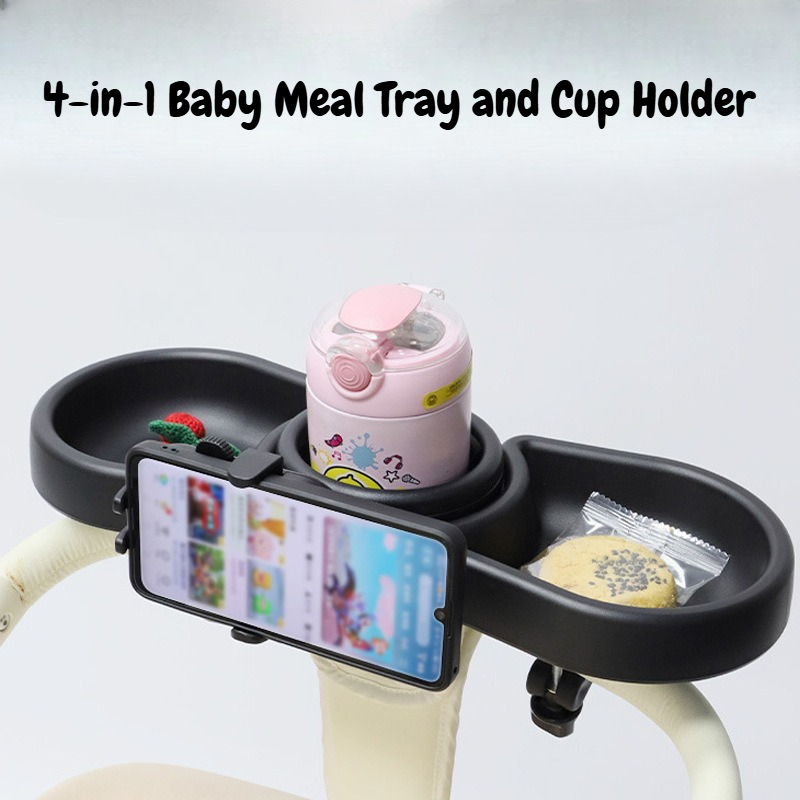 Snack Cup Toddler - Plateau de collation et porte-gobelet universel