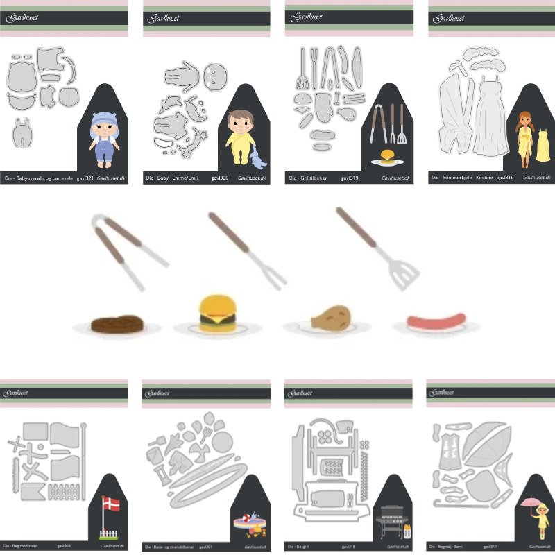 Baby Food Diary - Matrices de découpe en métal pour